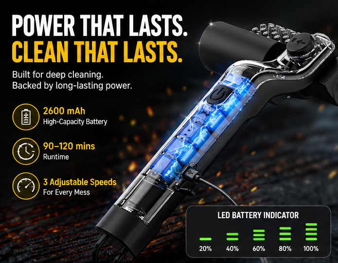 Char-Go Premium Electric BBQ Grill Brush Cleaner