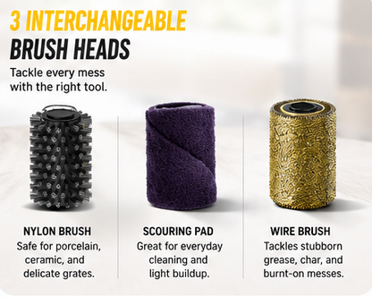 Char-Go Premium Electric BBQ Grill Brush Cleaner